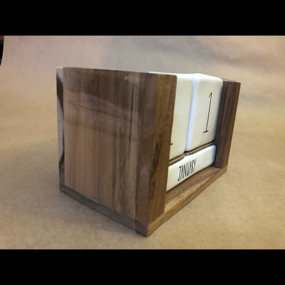Rae Dunn Perpetual Block Desk Calendar - Picture 4 of 4